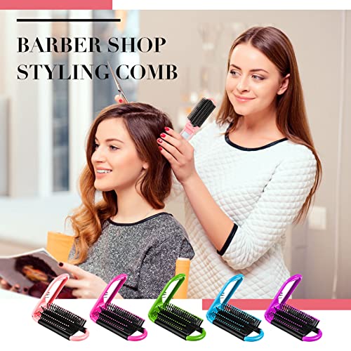 50 Pcs Travel Hair Brushes with Mirror, Foldable Portable Comb Set