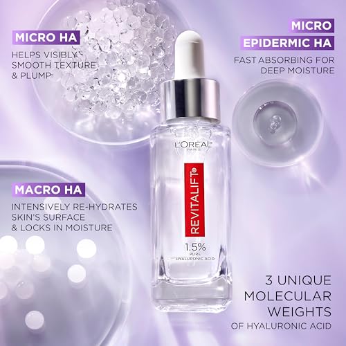 L'Oreal Revitalift Hyaluronic Acid Serum 1.5% with Vitamin C - 1 Fl Oz