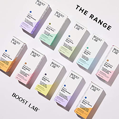 BOOST LAB Vitamin C Brightening Serum for Men & Women Radiant Skin & Face? Evens Skin Tone, Clear Dark Facial Spots- Simple, Pure & Potent- Paraben, Sulphate, Fragrance & Cruelty Free- 30 ml (1 fl oz)