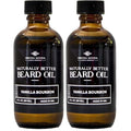 MNSC Vanilla Bourbon Naturally Better Beard Oil & Conditioner - Softens, Smooths, & Strengthens Beard Growth, Hypoallergenic, All-Natural, Plant-Derived, Handmade in USA (Pack of 2)