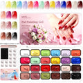 24-Color Ombre Gel Nail Polish Kit with Pat Pat Gel and Sponges - DIY Gradient Nails B