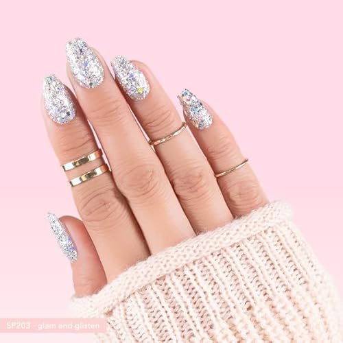 Kiara Sky Gelly Tip Soak Off Nails Refill Packs - Coffin Short (Size 3, 4, 5)