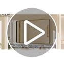 Black Bathroom Mirror 28x36 Inch Metal Framed Wall Mirror - Modern Vanity Decor