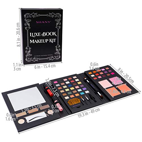 Luxe Book Makeup Set - All-in-One Travel Cosmetics Kit with 30 Eyeshadows & More - Variation of THIS listing