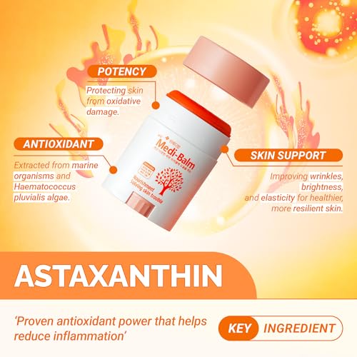 Astaxanthin Multi-Care Balm Stick ? Soothing & Moisturizing for Dry, Sensitive Skin | Safe for Babies, Kids & Adults | Natural, Steroid-Free | wemedibalm (20g / 0.70 oz)