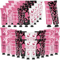 48 Pcs Breast Cancer Awareness Gift Women Cancer Accessories Pink Ribbon Survivor Gifts Travel Hand Cream Bulk 30ml Hand Lotion Natural Botanical Fragrance Working Dry Cracked