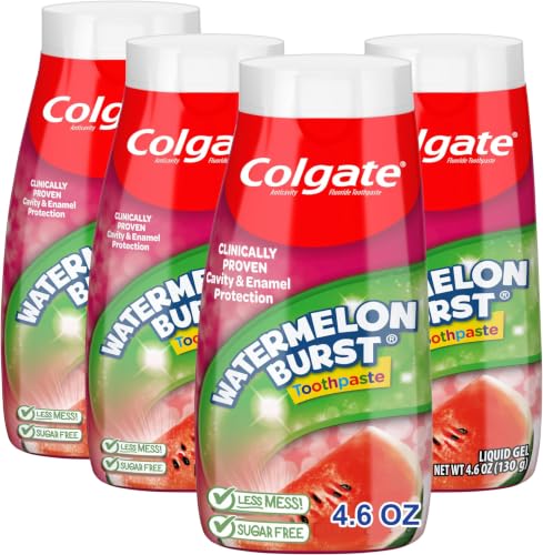 Kids Watermelon Bubblegum Fluoride Toothpaste 4.6oz Pack of 24 - Pediatric Oral Care
