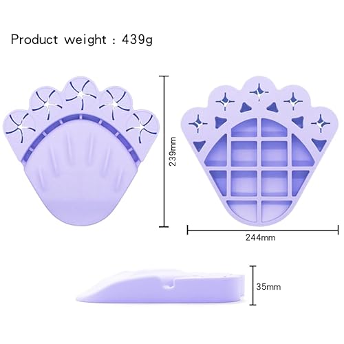 Anti Spill Free Tilt Nail Polish Bottle Holder, Home Fingernail Polish Stand Arm Rest Pad,Art Tool Nail Paint Tech Mat Polish Bottle Organizer Manicure Accessories