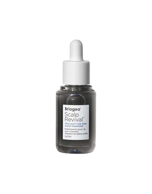Briogeo Scalp Revival Charcoal + Tea Tree Scalp Treatment, Scalp Serum to Soothe a Dry, Flaky, Itchy Scalp, Absorb Oil, Hydrate Dry Scalp, Clarify Build Up, Vegan, Cruelty-Free, 1 fl oz