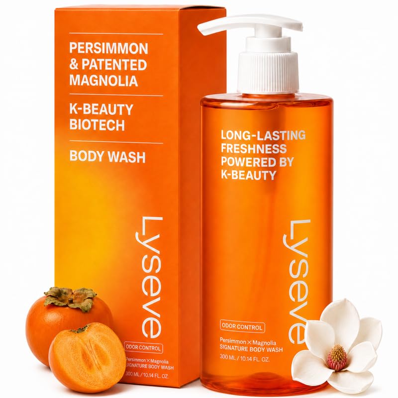 LYSEVE Persimmon Body Wash for Odor & Nonenal Care Korean Natural Cleanser