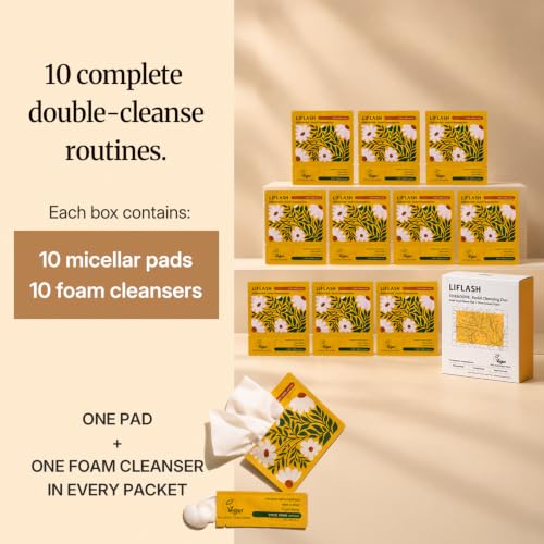 Travel Double Cleanse Set - Makeup Remover Wipes & Foam Face Wash