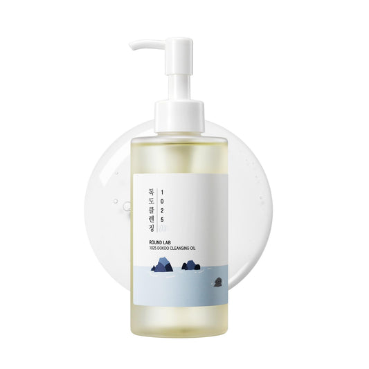 ROUND LAB 1025 Dokdo Cleansing Oil 6.76 Fl Oz, Facial Oil Cleanser for Face, Deep Pore Cleansing, Makeup Blackhead Impurities Remover, Easy to Wash Off No Oily Residue, Korean Skin Care