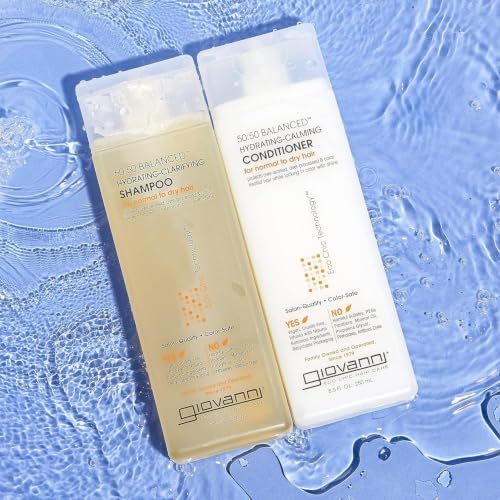 Rosemary Hydrating Clarifying Shampoo 128 Oz - Eco Chic 50:50 Balance - Daily Use, Color Safe, Vegan