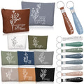 Boho Color Christian Gift Set - Inspirational Bible Keychains & Makeup Bags, 40pcs