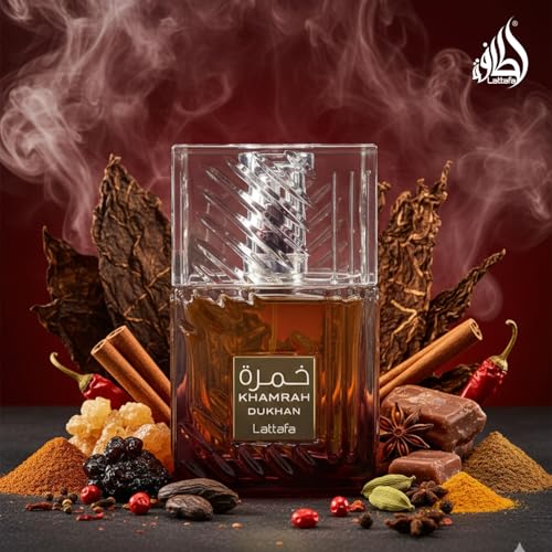 Lattafa Khamrah Dukhan Unisex Eau de Parfum Spray 3.4 Fl Oz - Wood Variation