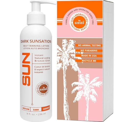 Ultra Dark Self Tanning Lotion - Sunless Body & Face Tanner for Men & Women - Darkest Shade