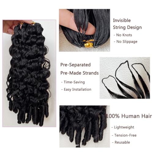 20 Inch/60g Knotless Crochet Hair Extensions - Brazilian Virgin Human Hair