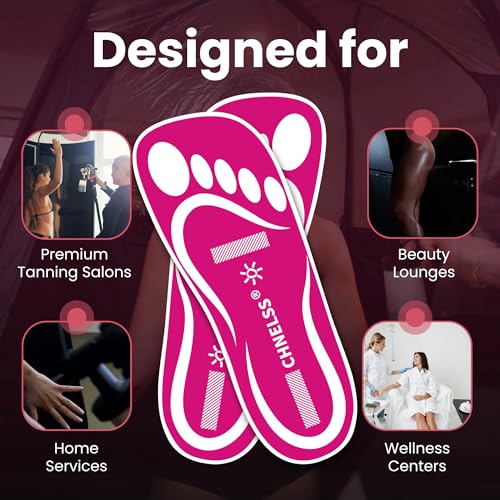 Disposable Spray Tan Feet Pads Protectors Pink 120 Pairs - Hygienic & Comfortable