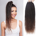 NAYOO Senegalese Twist Crochet Hair 8 Packs 14 Inch 1B/30 Small Twist Natural Ends
