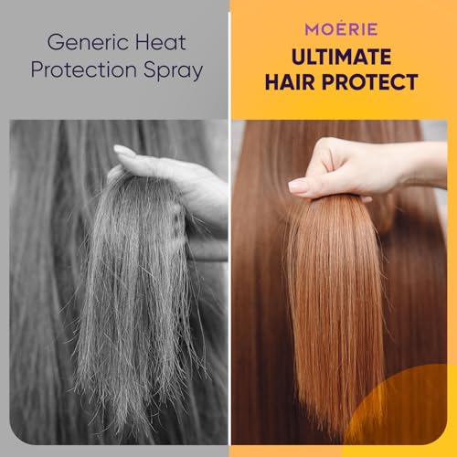 Moerie Heat Protectant Spray for Hair – Thermal Shield up to 450°F, Anti-Frizz & Shine