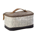 Canvas Toiletry Bag - Travel Shaving Kit with Boho Style, Small Organizer