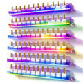 YMVV Iridescent 15-Inch Wall Mount Nail Polish Rack Organizer - 6 Pack
