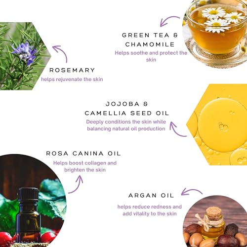 SPA SCIENCES - Cleansing Oil - Made in the USA - With Green Tea, Chamomile Extracts - Soothe, Hydrate, Cleanse - Vegan - For All Skin Types - 2oz