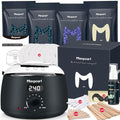 Maxpearl Digital Waxing Kit for Women Men Black - Home Hair Removal System