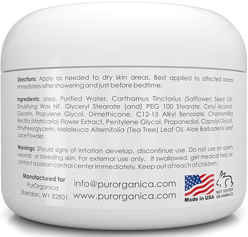 Urea Foot Cream 40% for Dry Cracked Heels & Calluses - Soothing Moisturizer