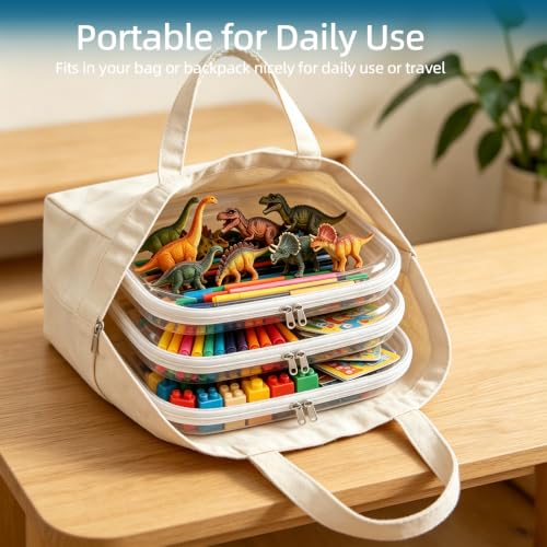 3L Clear Hard Shell Zipper Case Set - Large Diaper Bag Organizer - Variation of THIS listing