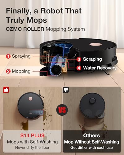 Yeedi S14 Plus Robot Vacuum and Mop with OZMO Roller Cleaning System