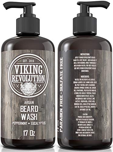 Beard Wash Shampoo - Peppermint Eucalyptus 17 oz - Pack of 1