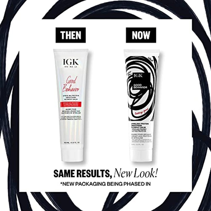 IGK Good Behavior Spirulina Protein Anti-Frizz Smoothing Blowout