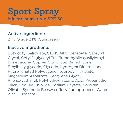 Blue Lizard Mineral Sunscreen Spray SPF 50+ Water-Resistant Vegan 2-Pack