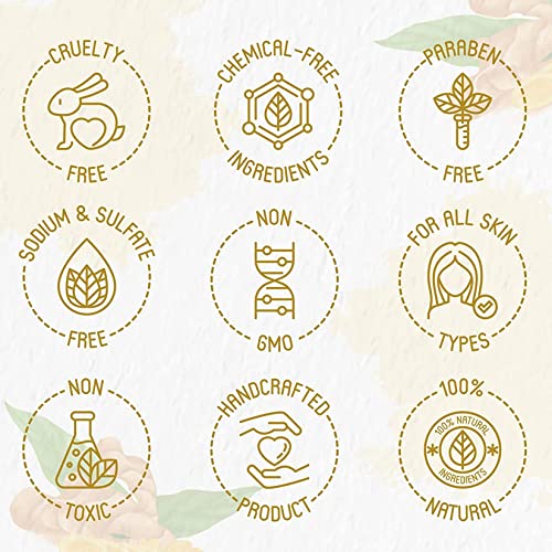Natural Turmeric Soap Bar for Face & Body ? Skin Brightening Soap for Dark Spots, Intimate Areas, Underarms ? Exfoliating Face Wash Reduces Acne, Fades Scars & Cleanses Skin ? 5oz Made in USA