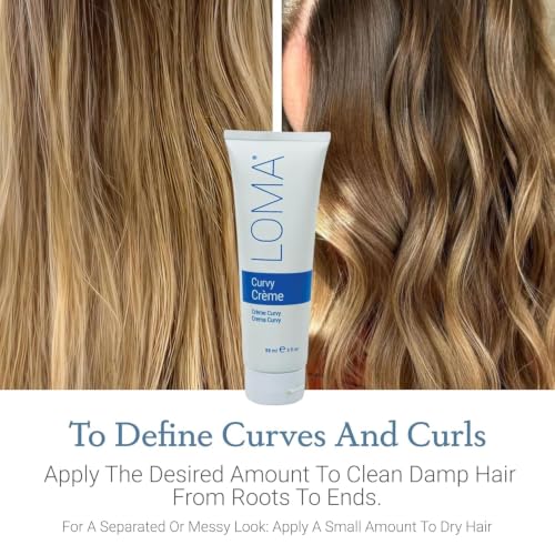 Loma Hair Care Curvy Crème - 8.45 oz Flexible Styling Curl & Wave Cream