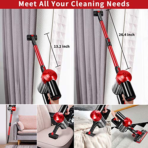 Iwoly C150 Cordless Vacuum Cleaner 18000Pa, Lightweight Handheld Stick & Car Vacuum with HEPA Filter
