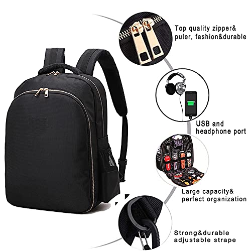 MAXPAND Barber Backpack with USB Port - Hairdresser Tool Organizer, Waterproof Nylon, Large Capacity