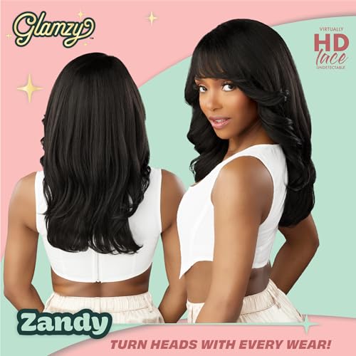 Sensationnel Glamzy Lace Crown Wig - Balayage Ash Blonde, Glueless, Heat Safe