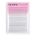 VEYES INC Premade Fans Eyelash Extensions 3D-24D C/D curl Natural & Volume Mixed Length Eyelash Tray, Professional Lash Supplies, Matte Black (10D 0.05 CC 9-16mm)