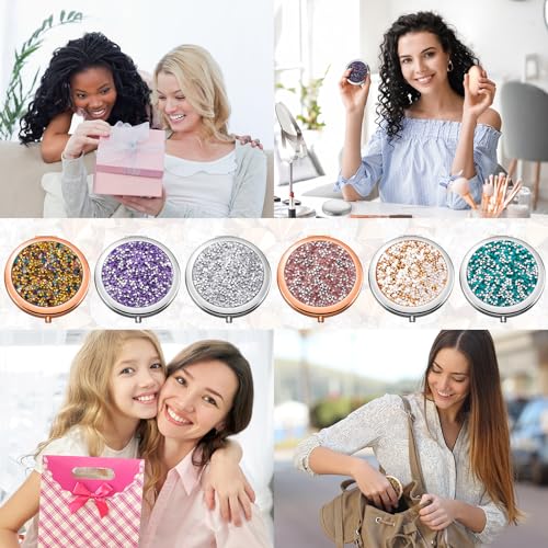 Christian Compact Mirror Set 12 Pieces Colorful Style 1 Bible Verse Inspirational Gifts