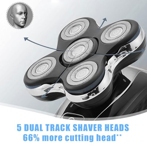 1Pack Shaver Replacement Head Compatible with Remington Balder Pro Head Shaver ModelSPR-XR7000,with 2 Sweeping Brush