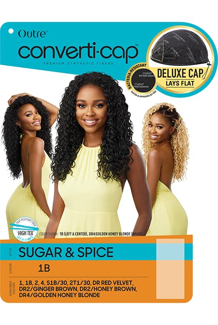 Converti Cap Synthetic Wig - Sugar & Spice S1B/30 - Realistic Hairline & Limitless Styles
