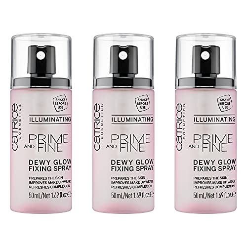Catrice Prime & Fine Illuminating Dewy Glow Spray 50 mL Pack of 3