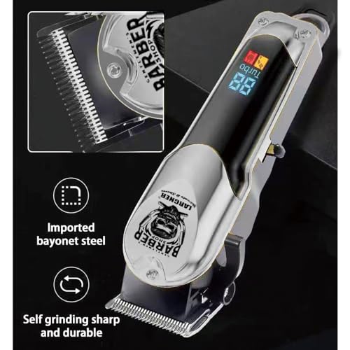 Professional Hair Clippers for Men, Hair Clippers & Hair Trimmer & Mens Beard Trimmer, Cordless Hair Clipper with LCD Display Barber Kit for Men Father