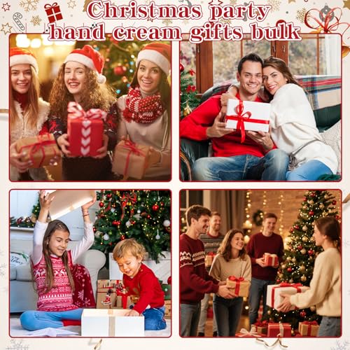 Gingerbread Man Hand Cream Set - Christmas Holiday Moisturizing Gift Bulk 50 Sets with Cards & Bags