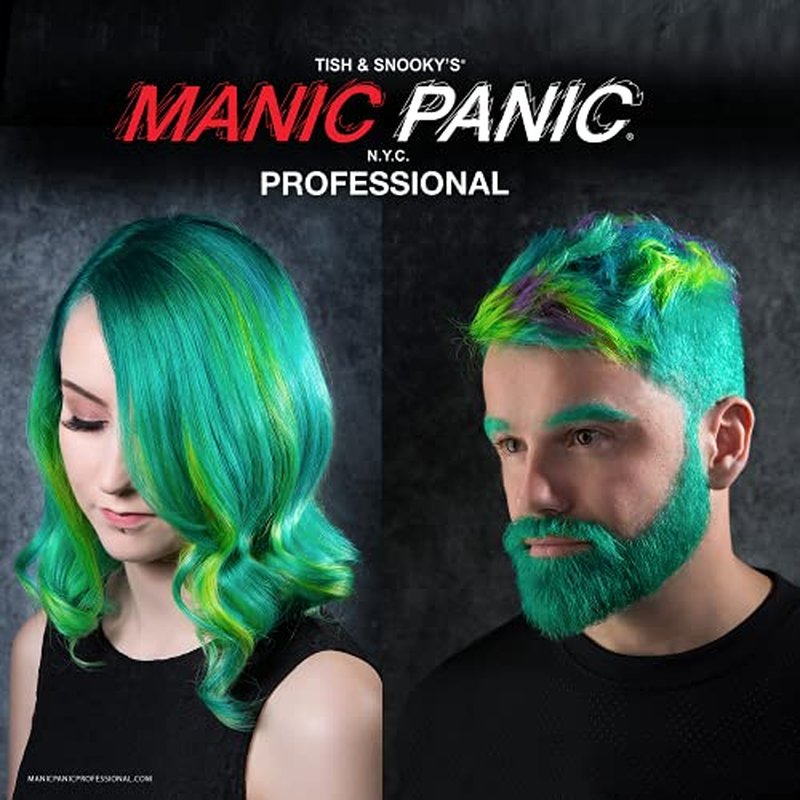 MANIC PANIC Professional Color Celestine Blue - Deep Indigo Blue Semi Permanent Gel Hair Dye - Lasts Through 40+ Washes - No Developer Required (3oz) (Pack of 2)