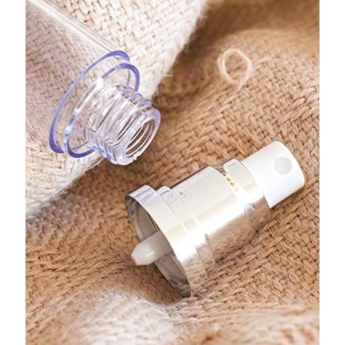 JUVITUS (12 Pack) 1 oz Airless Silver Matte Plastic Spray Bottle
