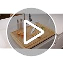 Two-Tone Large Wooden Cutting Board 30x20 Inches - Extra Large Carving & Serving Board