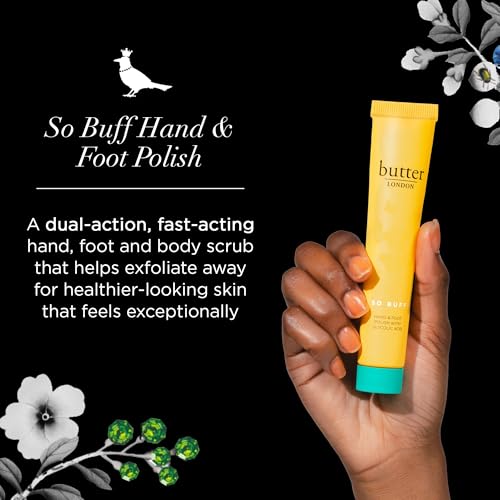 butter LONDON Hand & Foot Skin Care Collection ? Exfoliating & Moisturizing Treatments for Dry, Rough Skin ? Cruelty-Free